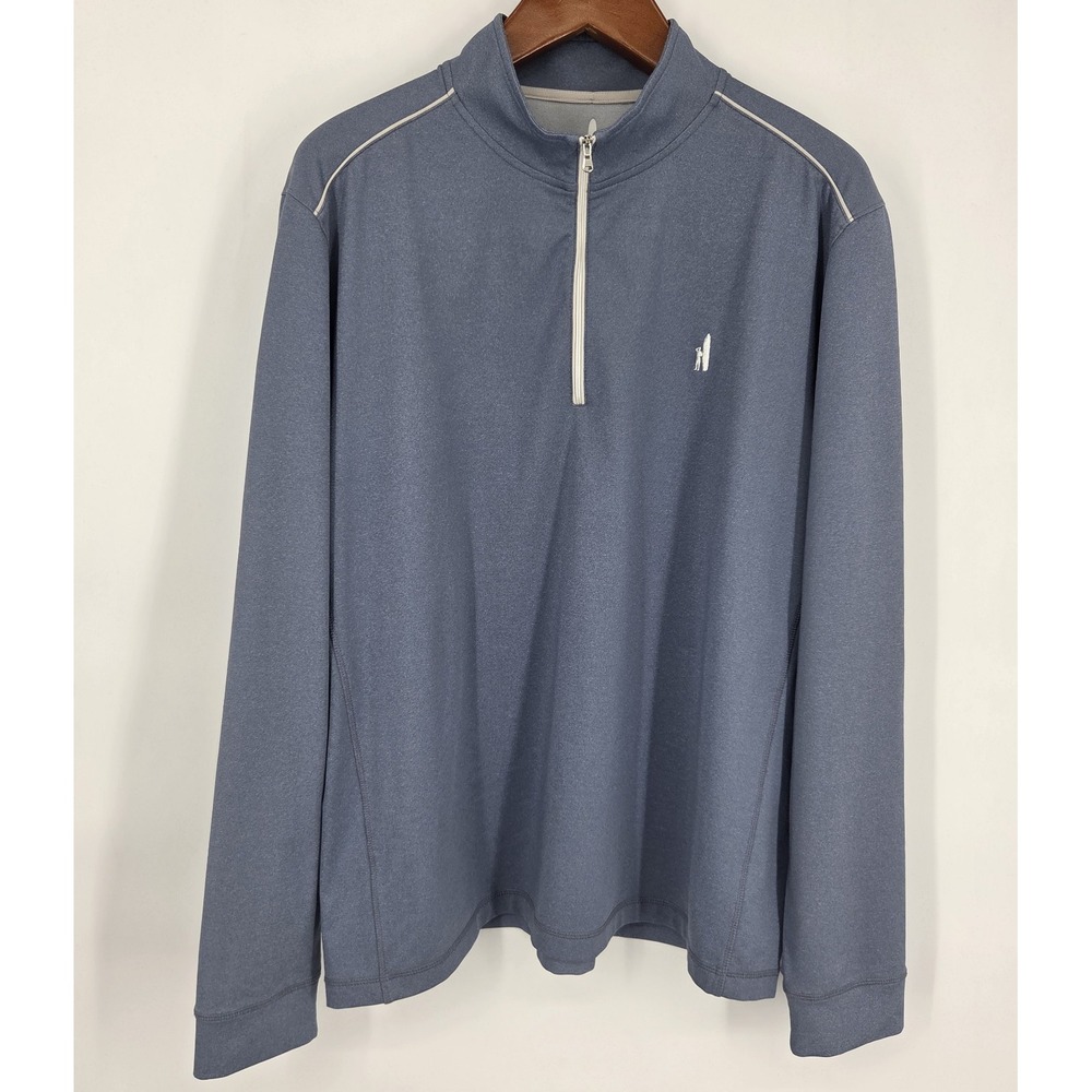 Johnnie O Sully Quarter Zip 1/4 Pullover Mens Size XL Blue Long Sleeve Golf